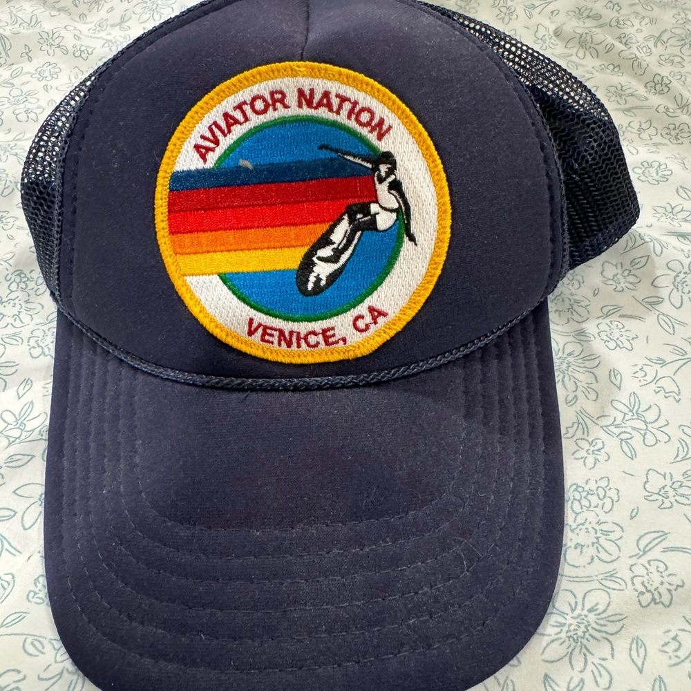 Aviator Nation Navy Trucker Hat